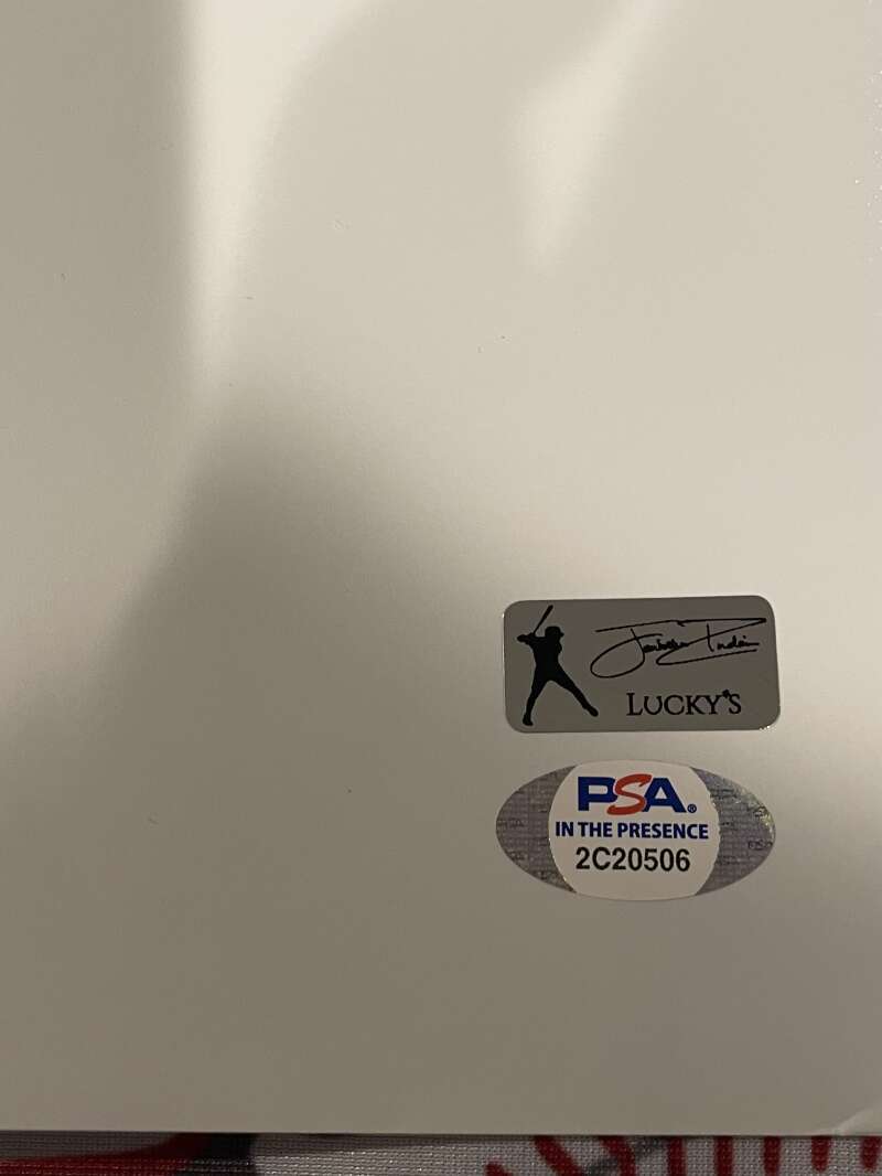 Jonathan India Signed Auto Autographed 30x15 Photo Print #2 PSA COA ROY Reds