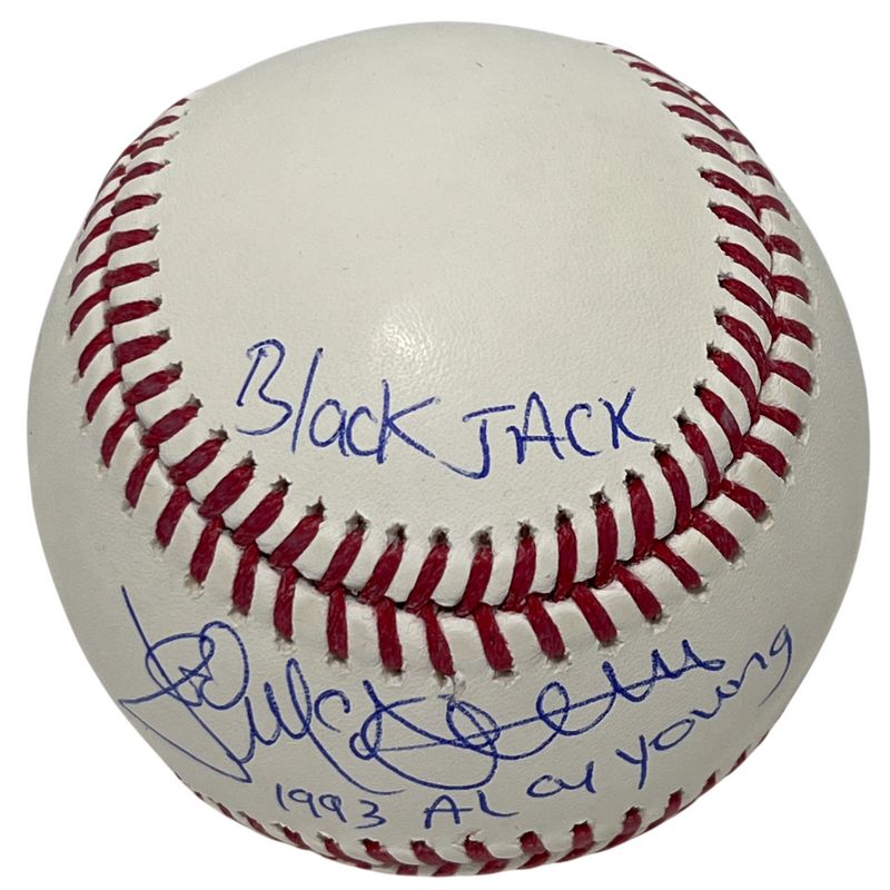 Jack McDowell Signed Autographed ROMLB Baseball w/ 3x Ins Beckett Wit BAS COA