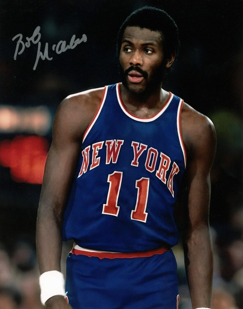 Bob McAdoo Signed Autographed New York Knicks 8x10 Photo LSCM COA