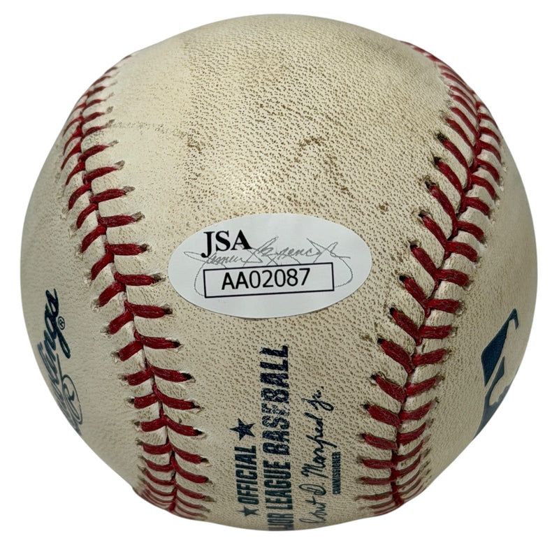 Dellin Betances Signed Game Used ROMLB Baseball JSA COA New York Yankees
