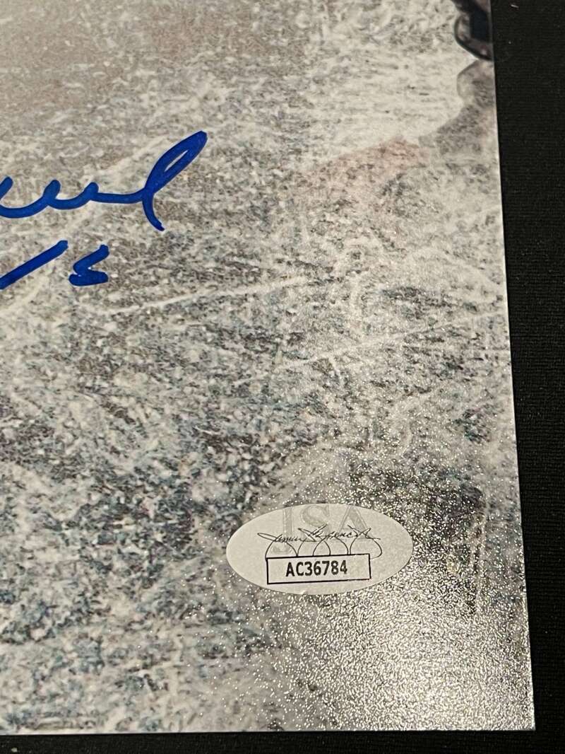 Bobby & Brett Hull Dual Signed Autographed 16x20 Photo w/ HOF Insc JSA COA