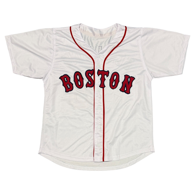 Curt Schilling Signed Autographed Boston Red Sox Custom Jersey JSA Witness COA W