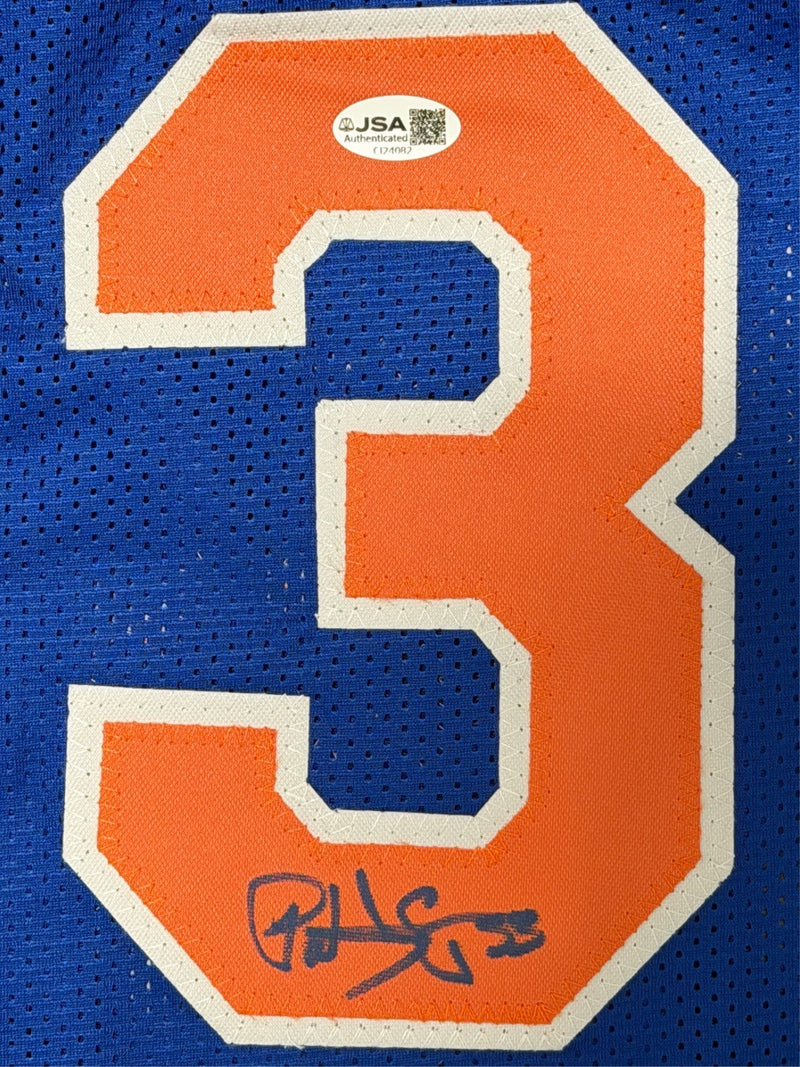 Patrick Ewing Signed Autographed New York Knicks Custom Jersey JSA COA