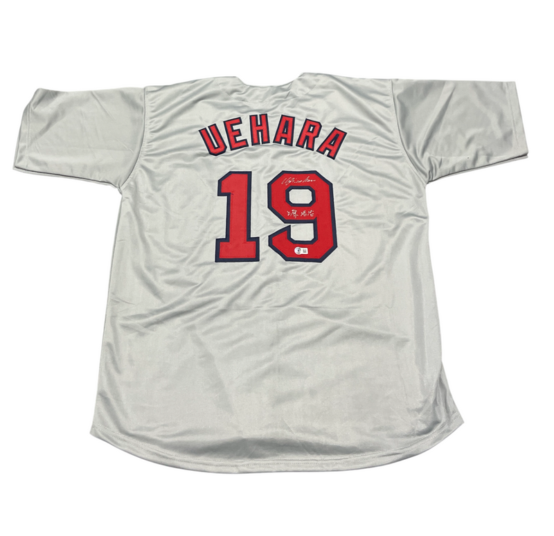 Koji Uehara Signed Boston Red Sox Custom Jersey w/ Kanji Beckett Wit BAS COA