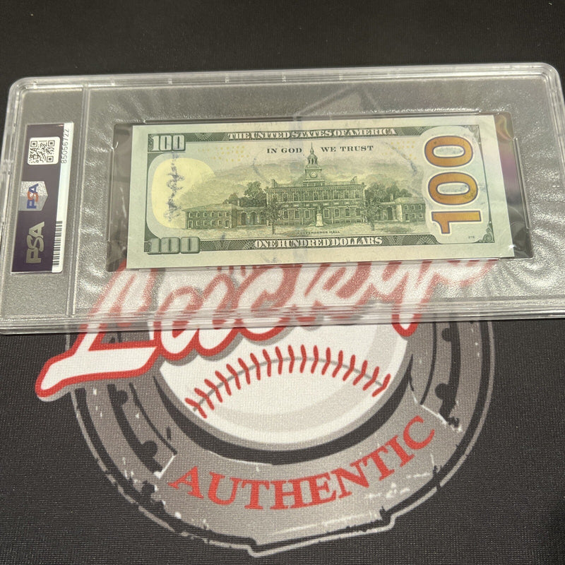 Floyd Mayweather Jr Signed $100 Bill US Currency x4 Inscriptions PSA 10 Auto F