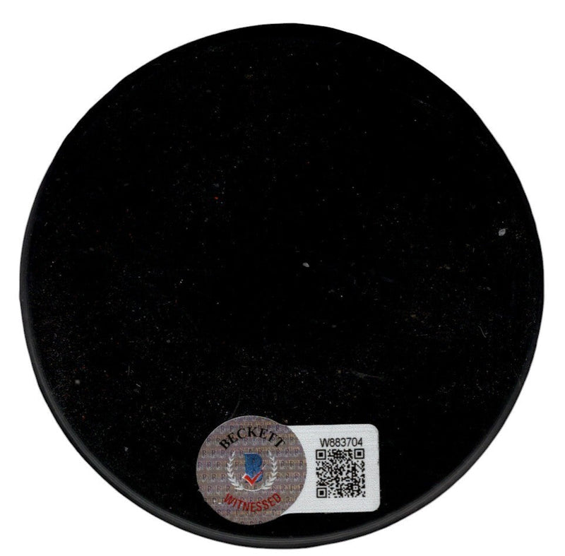Billy Smith Signed Islanders Puck Signature Series LE /100 Beckett Wit BAS COA