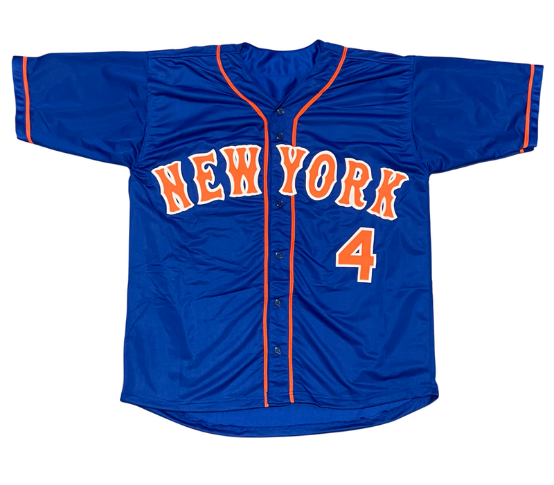 Robin Ventura Signed New York Mets Custom Jersey Beckett Witness BAS COA
