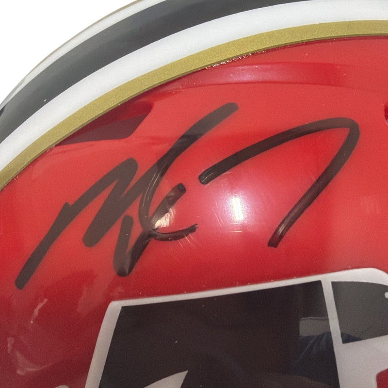 Michael Vick Signed Atlanta Falcons TB Red Mini Helmet JSA Witness COA