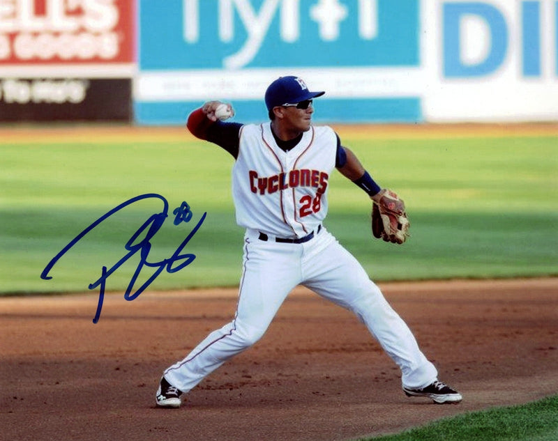 Phillip Evans Signed Autographed Brooklyn Cyclones 8x10 Photo LSCM COA #1 Mets