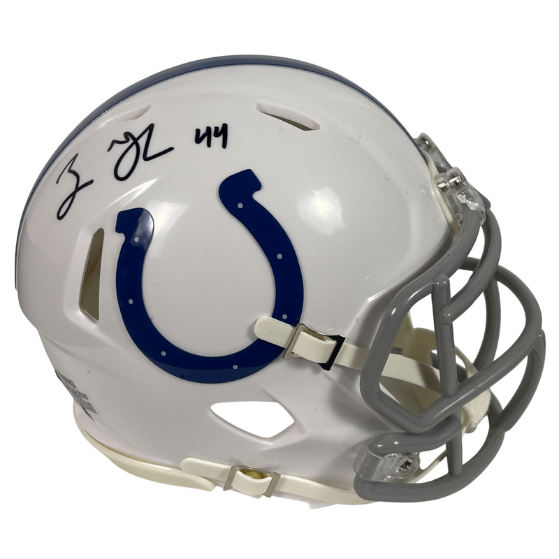 Zaire Franklin Signed Colts Speed Mini Helmet Beckett Witness BAS COA
