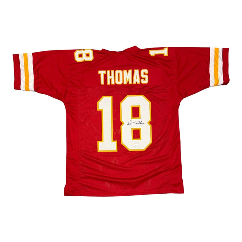 Emmitt Thomas Signed Autographed Kansas City Chiefs Custom Jersey JSA Wit COA