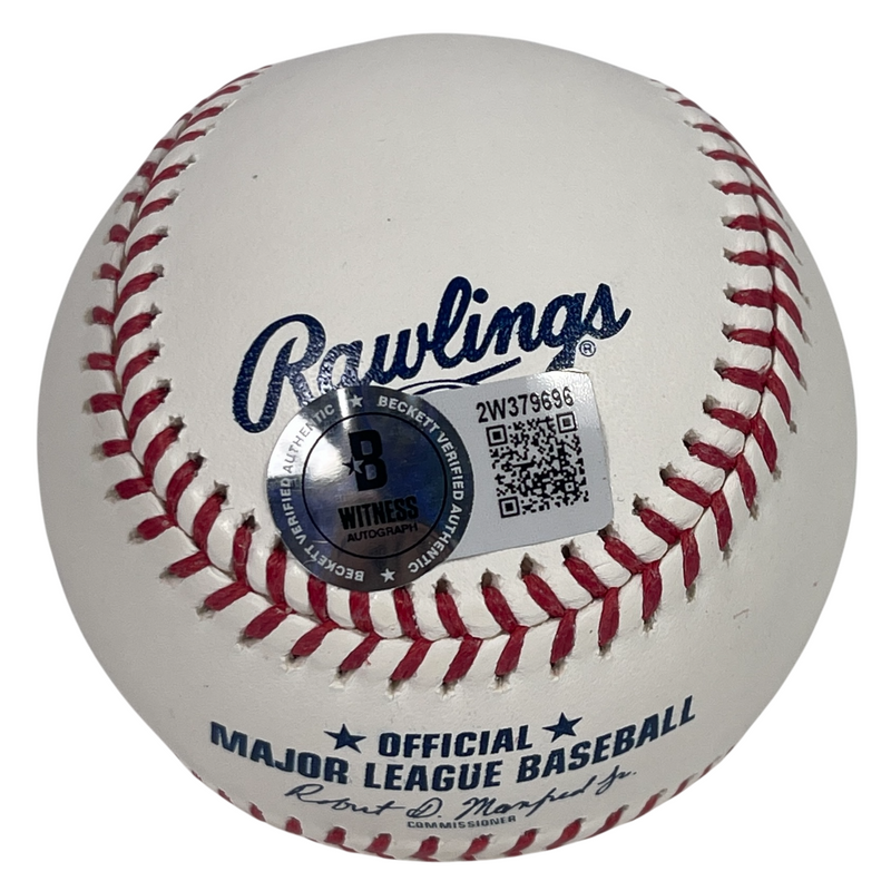 Bill Madlock Signed ROMLB Baseball w/ 4x NL BC Beckett Witness BAS COA