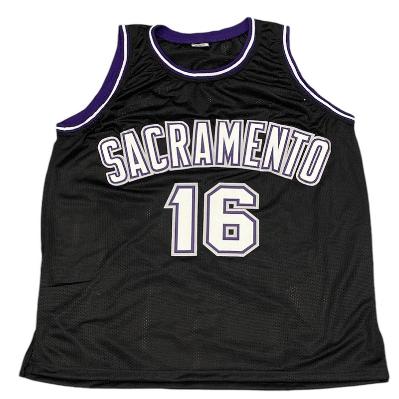 Peja Stojaković Signed Sacramento Kings Custom Jersey Beckett Witness BAS COA