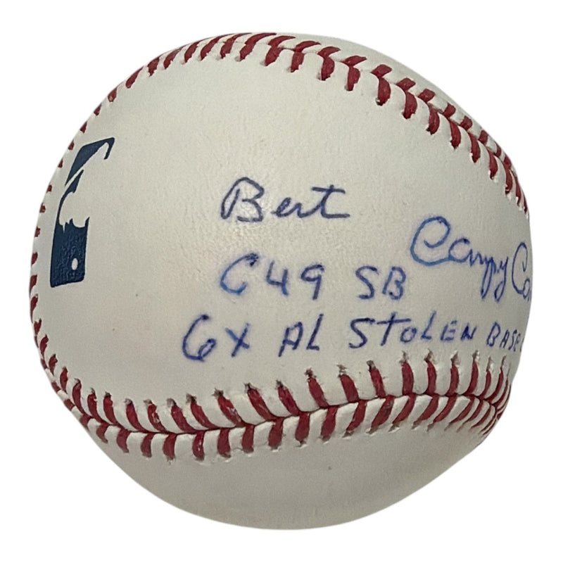 Bert Campeneris Signed Autographed ROMLB Baseball w/ 3 Insc JSA COA Athletics