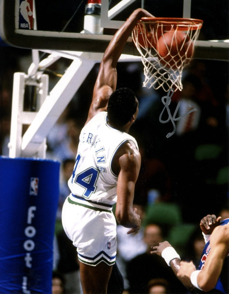 Sam Perkins Signed Dallas Mavericks 8x10 Photo LSCM COA