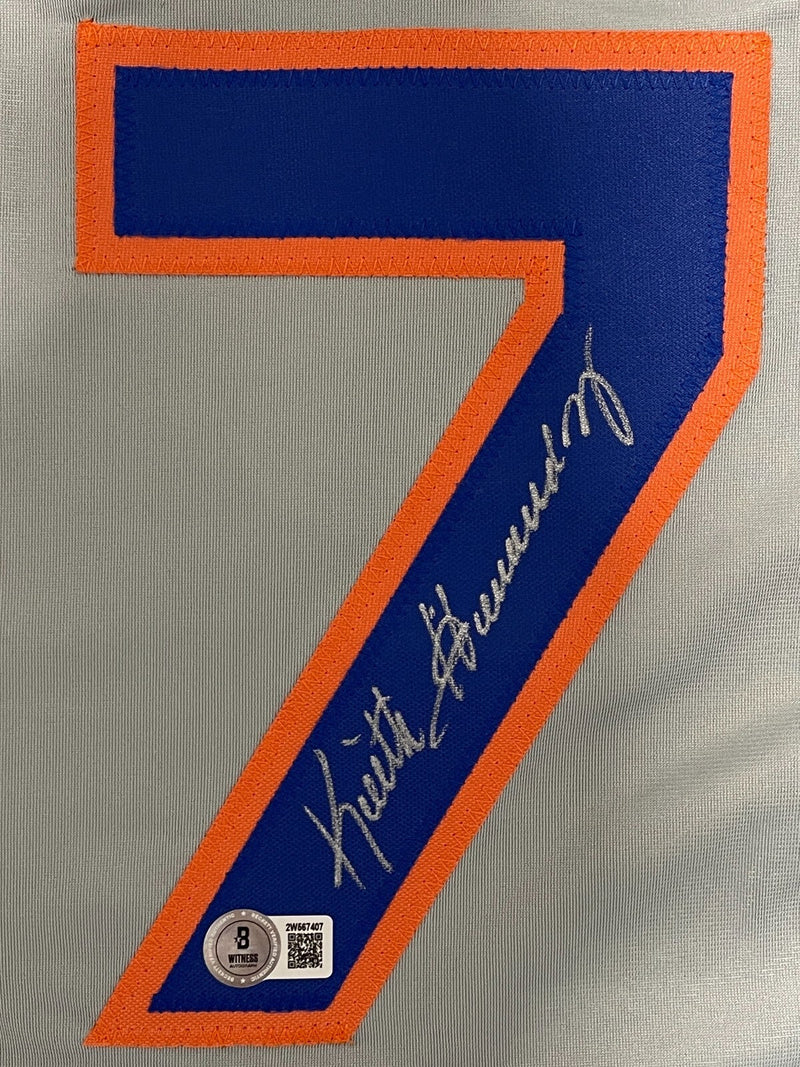 Keith Hernandez Signed New York Mets Custom Jersey Beckett Witness BAS COA