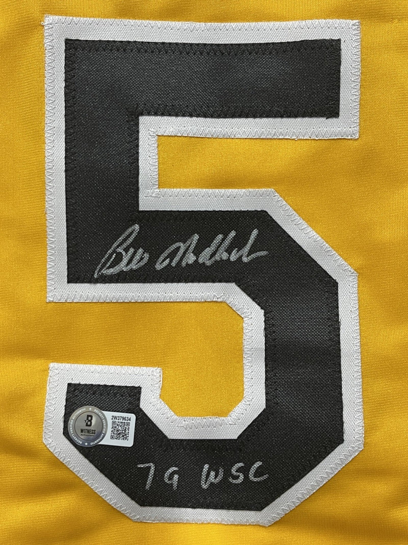 Bill Madlock Signed Pittsburgh Custom Jersey w/ 79 WSC Beckett Witness BAS COA