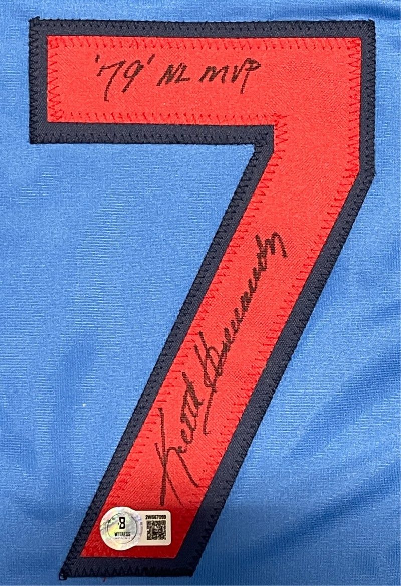 Keith Hernandez Signed Auto Cardinals Custom Jersey w/ 79 NL MVP Beckett BAS COA