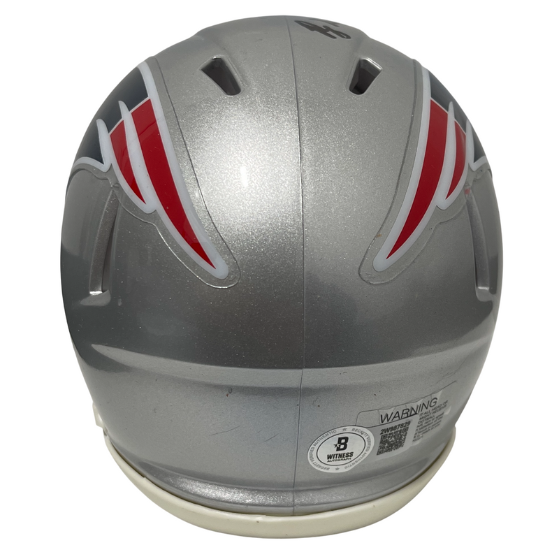 Rodney Harrison Signed Patriots Speed Mini Helmet 2x SB Champ Beckett W BAS COA