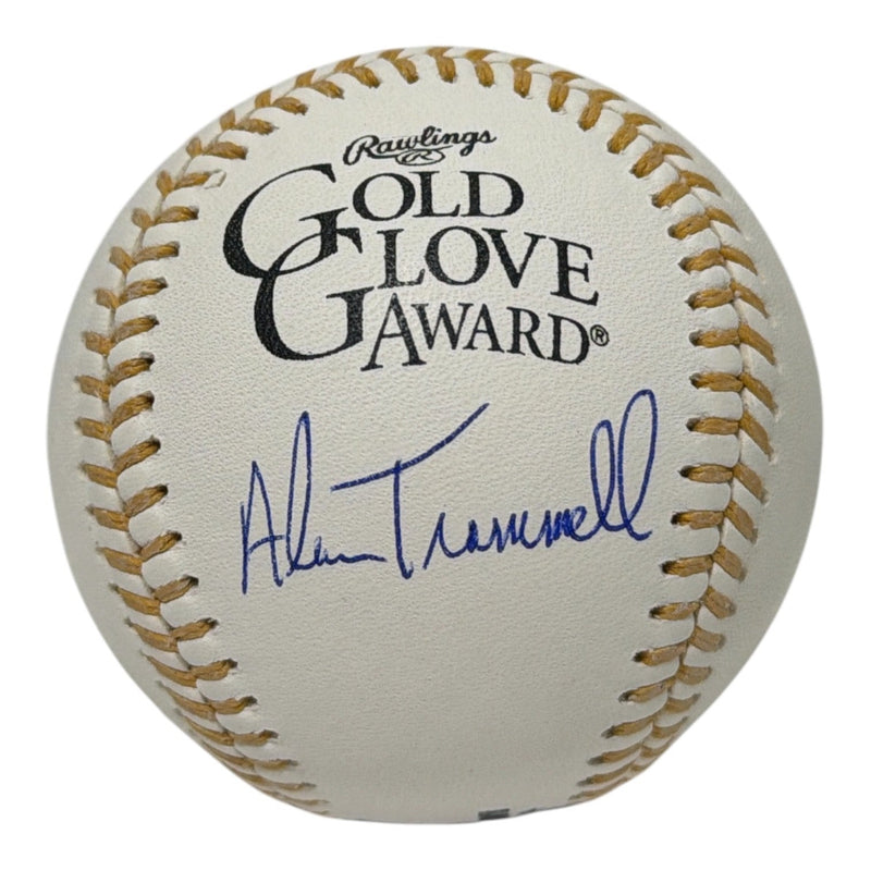 Alan Trammell Signed Autographed Gold Glove Logo Baseball JSA Witness COA