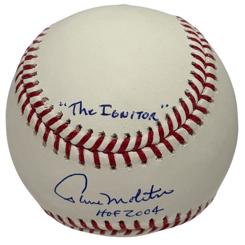 Paul Molitor Signed Autographed ROMLB Baseball w/ 3 Stat Inscs JSA COA
