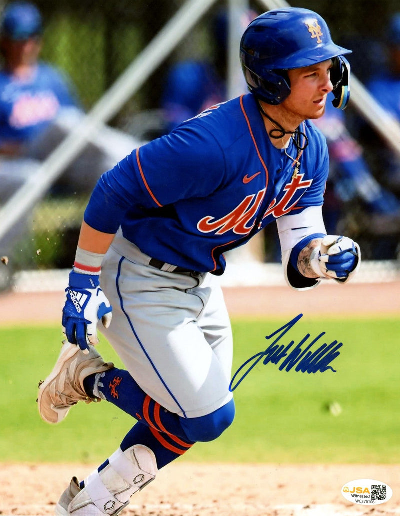Jett Williams Signed Autographed New York Mets 8x10 Photo JSA Witness COA #1
