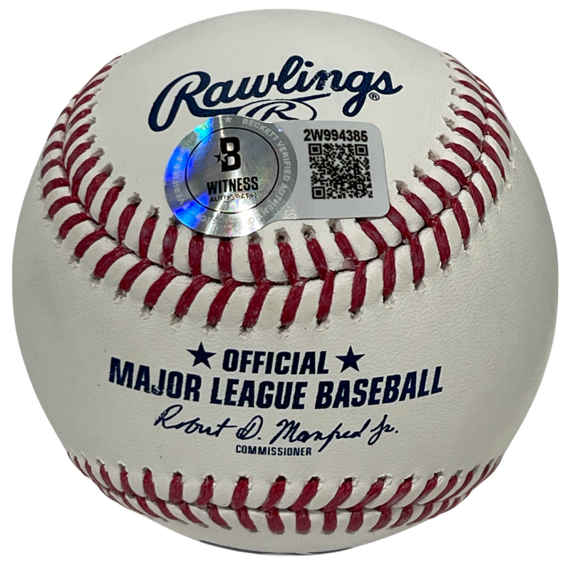 Jack McDowell Signed Autographed ROMLB Baseball w/ 3x Ins Beckett Wit BAS COA