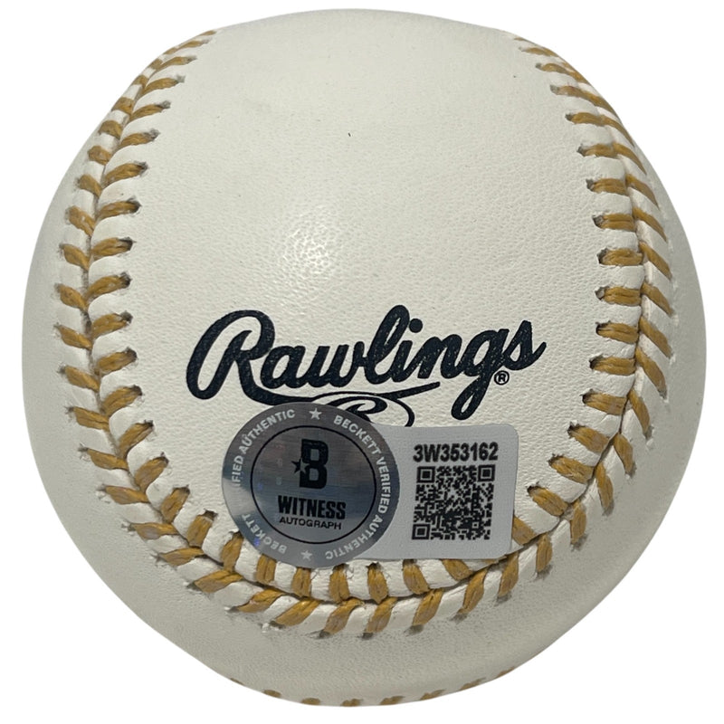 Bill Mazeroski Signed Autographed Gold Glove Baseball Beckett Witness BAS COA