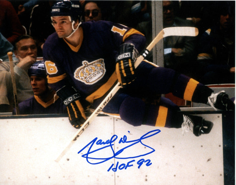 Marcel Dionne Signed Los Angeles Kings 8x10 Photo w/ HOF 92 LSCM COA #2