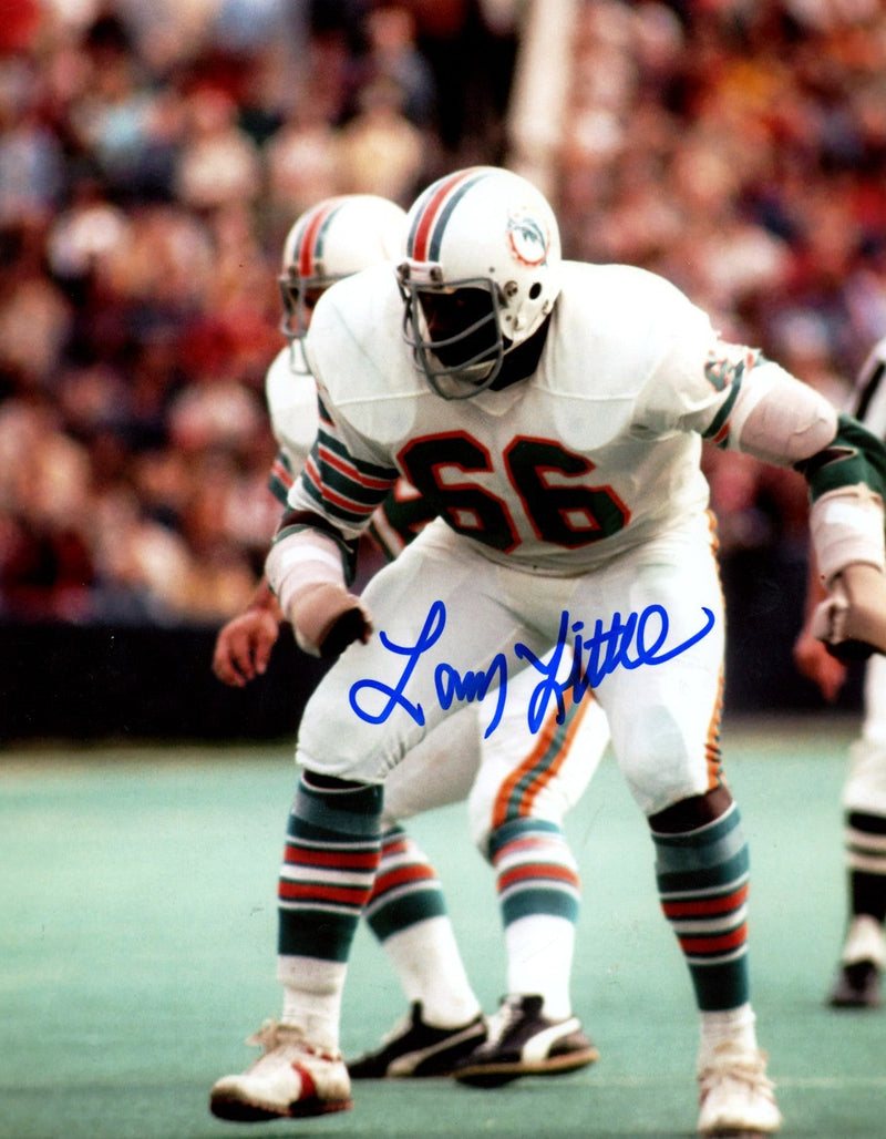 Larry Little Signed Autographed Miami Dolphins 8x10 Photo LSCM COA #3
