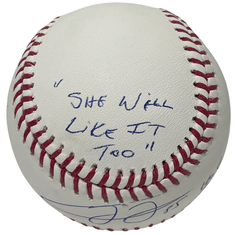 Frank Thomas Signed ROMLB Baseball w/ She'll Like it Too! + Insc Beckett BAS COA