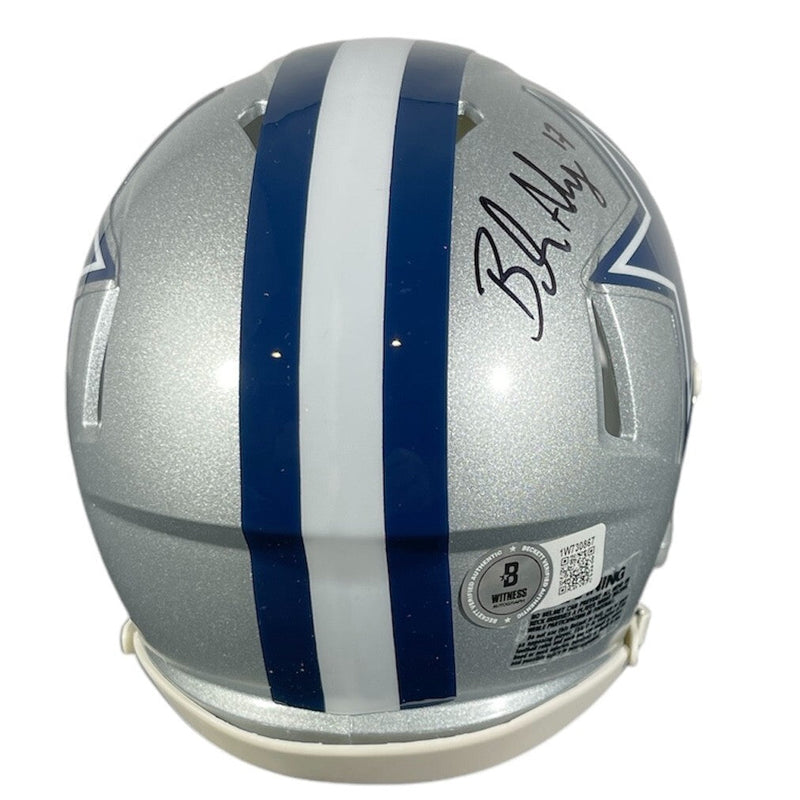 Brandon Aubrey Signed Cowboys Mini Helmet w/ Scoring Leader Beckett Wit BAS COA