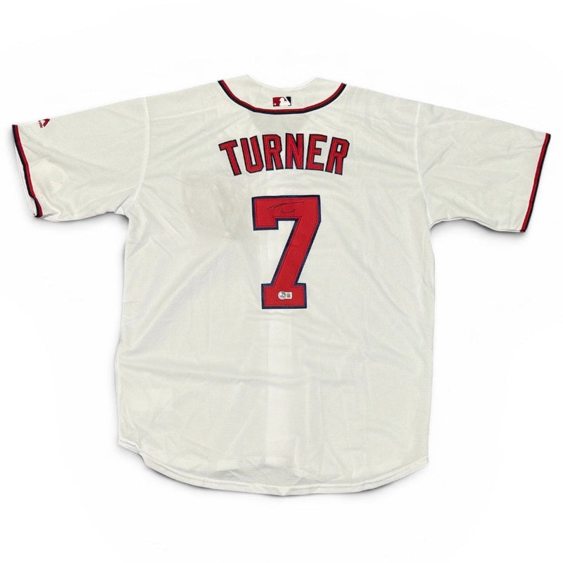 Trea Turner Signed Washington Nationals Custom Replica Jersey BAS COA