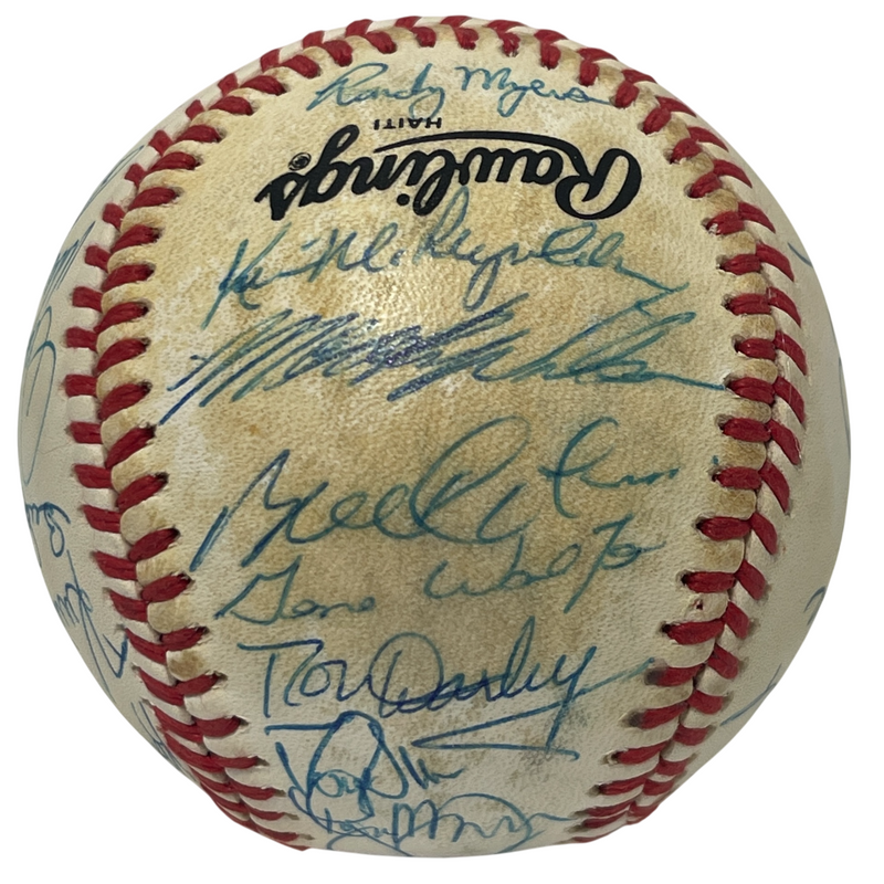 1988 New York Mets Team Signed Autograph ONL National League Baseball JSA LOA A