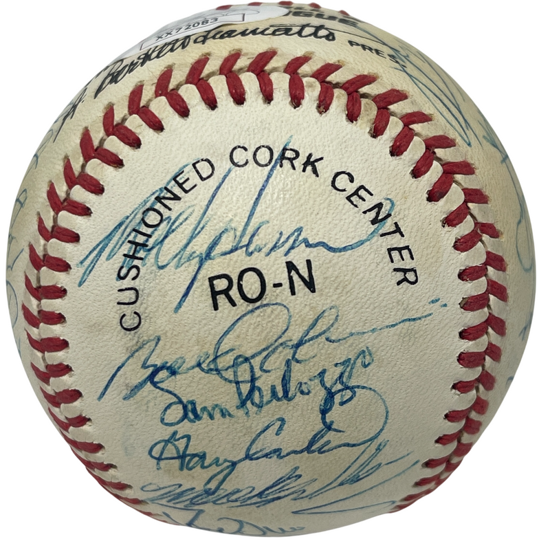 1988 New York Mets Team Signed Autograph ONL National League Baseball JSA LOA B