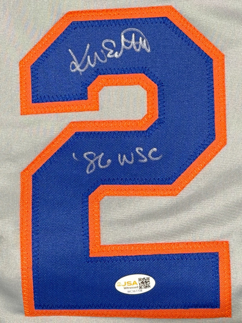 Kevin Elster Signed New York Mets Custom Jersey w/ 86 WSC JSA Witness COA