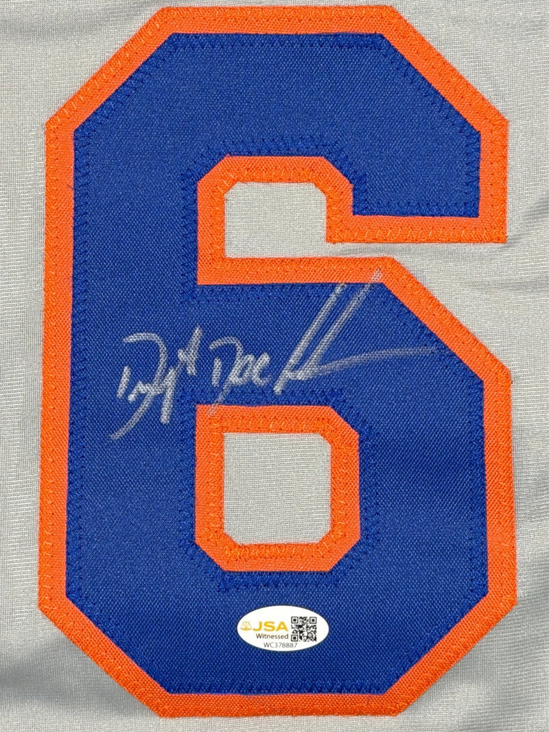 Doc Gooden Signed New York Mets Custom Jersey w/ Full Name JSA Witness COA