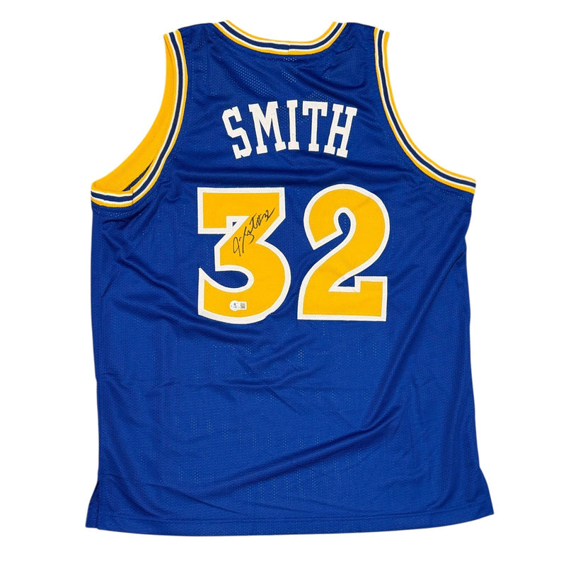 Joe Smith Signed Golden State Warriors Custom Jersey Beckett Witness BAS COA