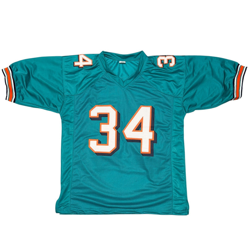 Ricky Williams Signed Miami Dolphins Custom Jersey w/ Weed Insc JSA Wit COA