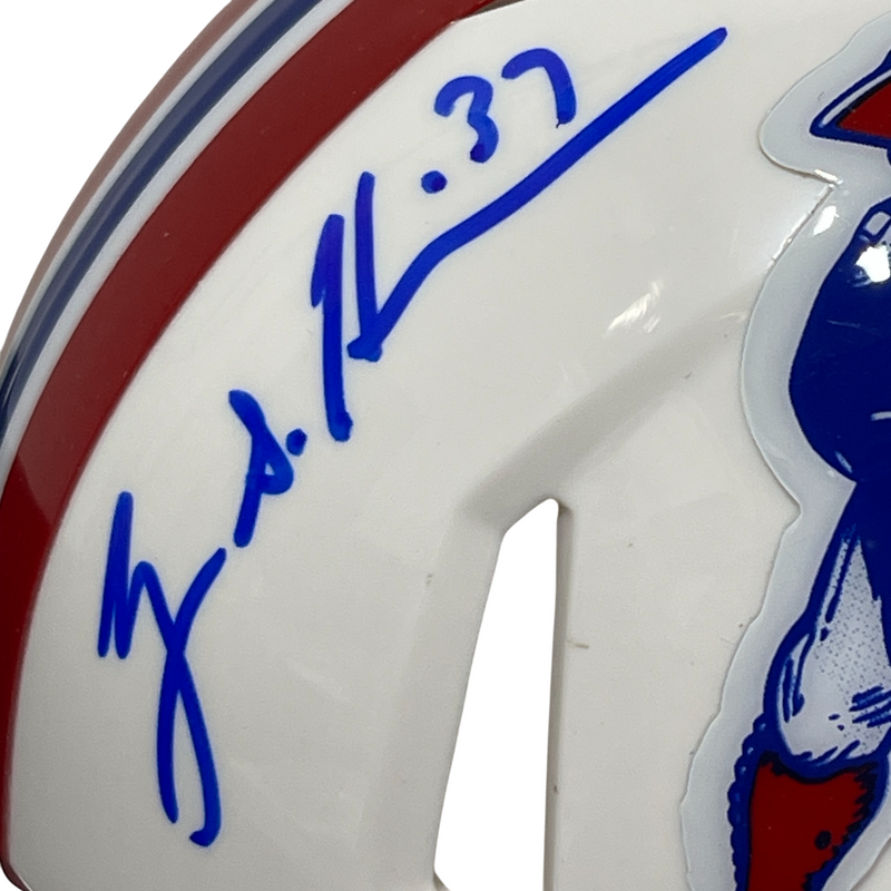 Rodney Harrison Signed New England Patriots TB Mini Helmet Beckett Wit BAS COA