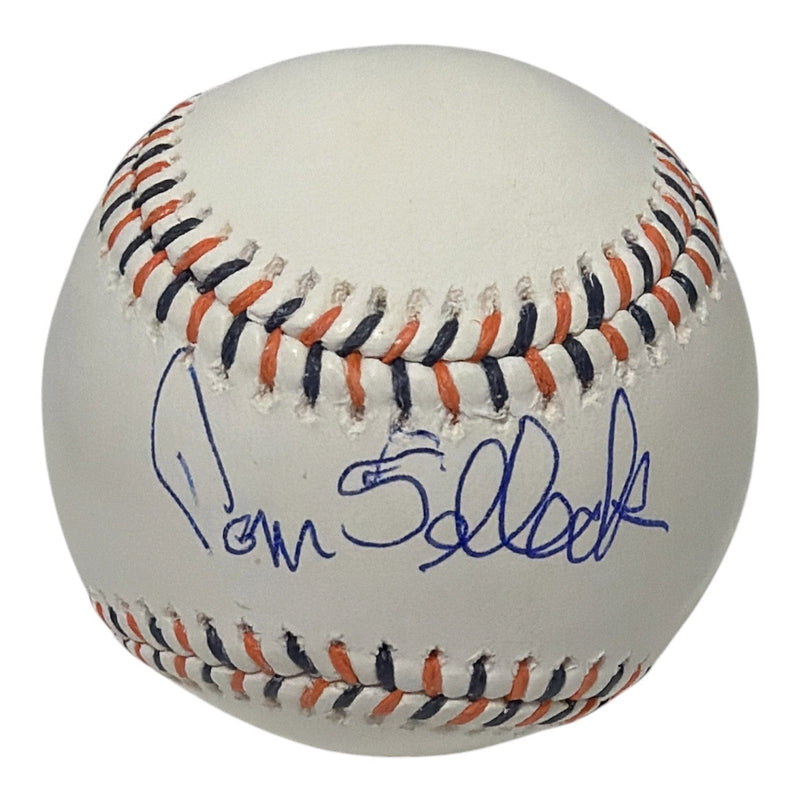 Tom Selleck Signed Autographed Detroit Tigers Logo Baseball Official Pix JSA COA