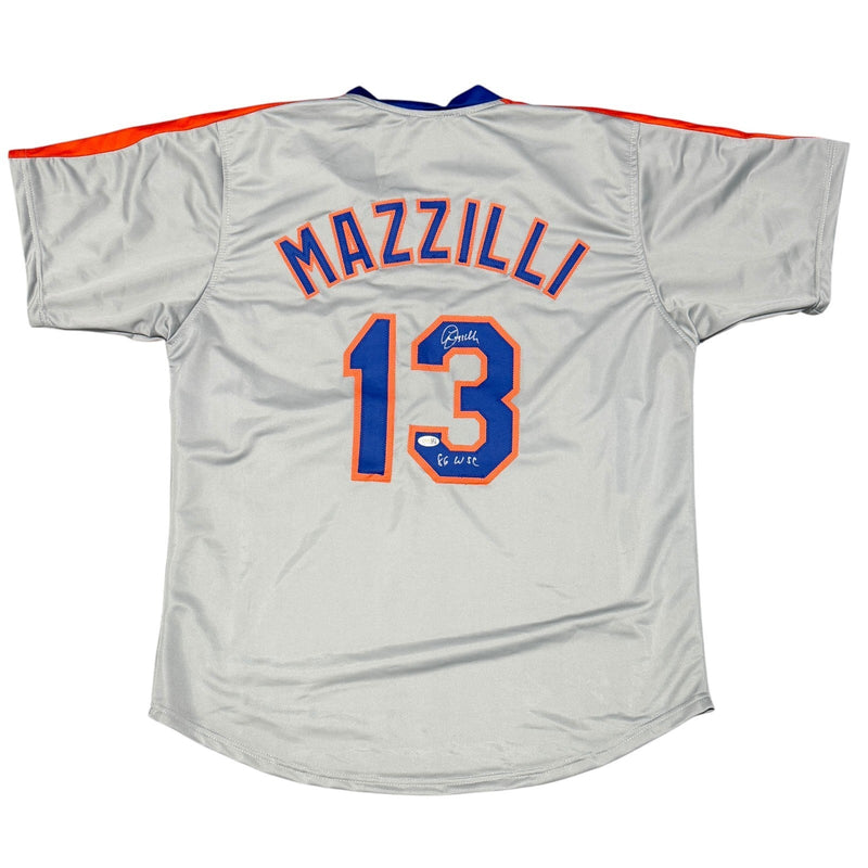 Lee Mazzilli Signed New York Mets Custom Jersey w/ 86 WSC JSA Witness COA