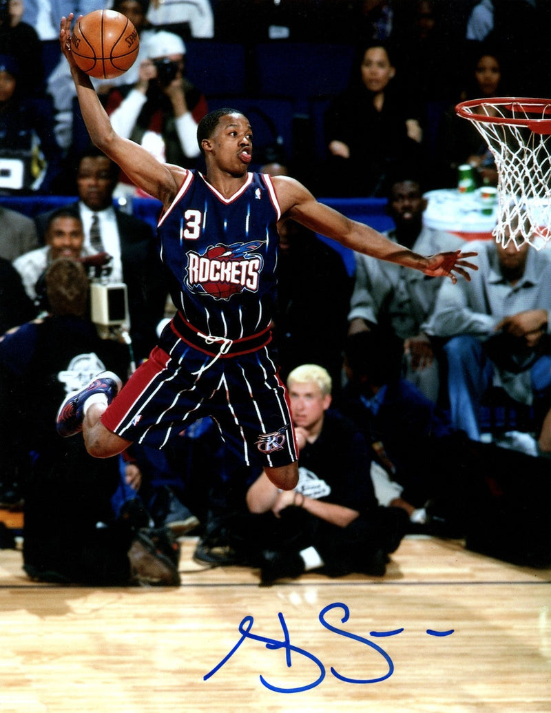 Steve Francis Signed Autographed Houston Rockets 8x10 Photo LSCM COA #2