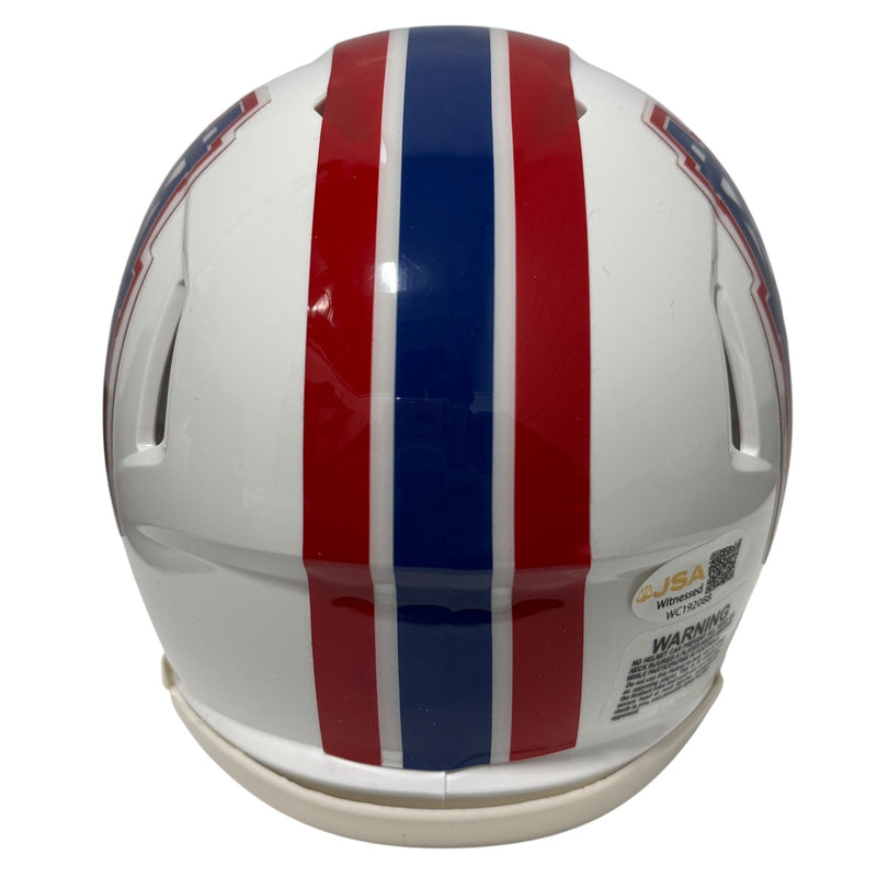 Robert Brazile Signed Houston Oilers TB Mini Helmet w/ HOF 18 JSA Witness COA