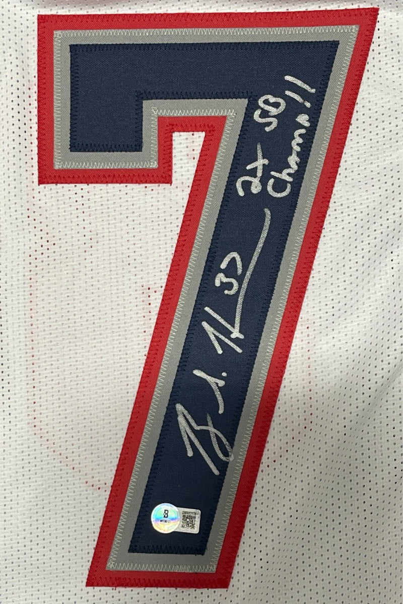 Rodney Harrison Signed NE Patriots Custom Jersey w/ 2 SB Champ Beckett W BAS COA