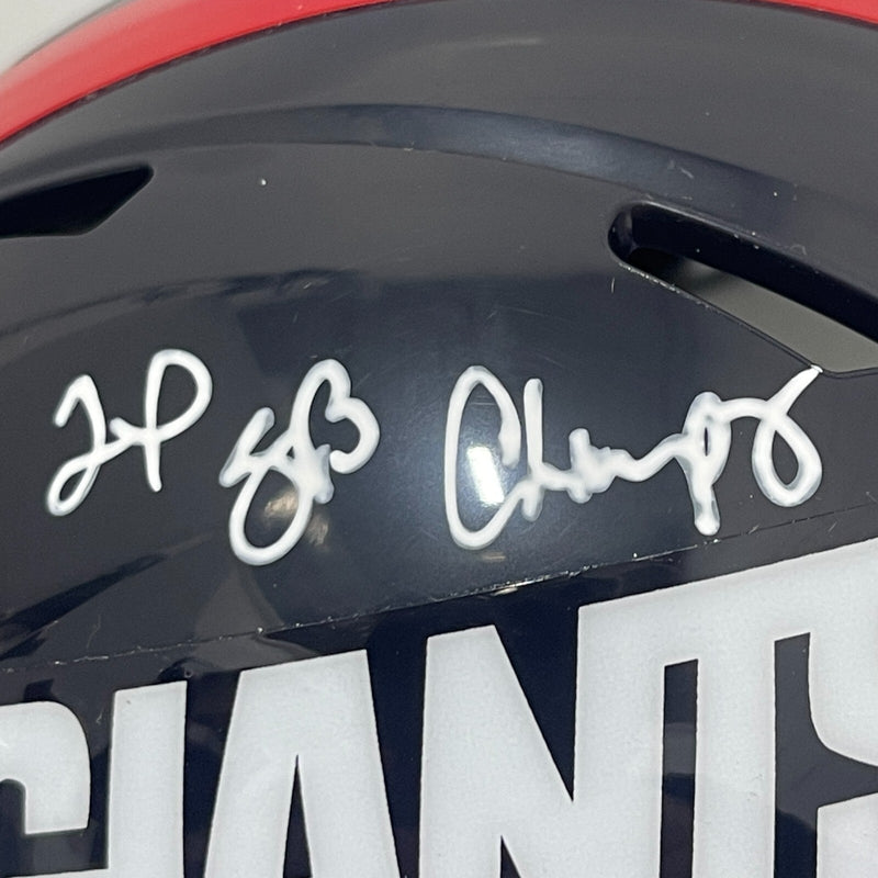 Leonard Marshall Signed Giants TB Mini Helmet w/ 2x SB Champ Beckett W BAS COA