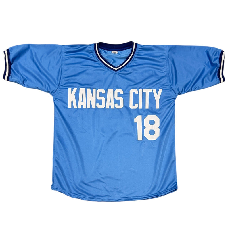 Bret Saberhagen Signed Royals Custom Jersey w/ 2x AL CY JSA Witness COA