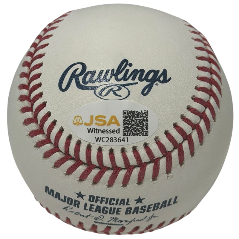 Jack Clark Signed ROMLB Baseball w/ 3 Insc The Ripper JSA WITNESS COA