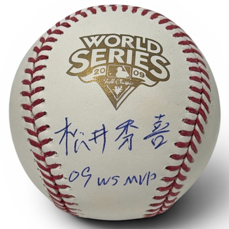 Hideki Matsui Signed 2009 World Series Baseball Kanji 09 WS MVP JSA COA Yankees