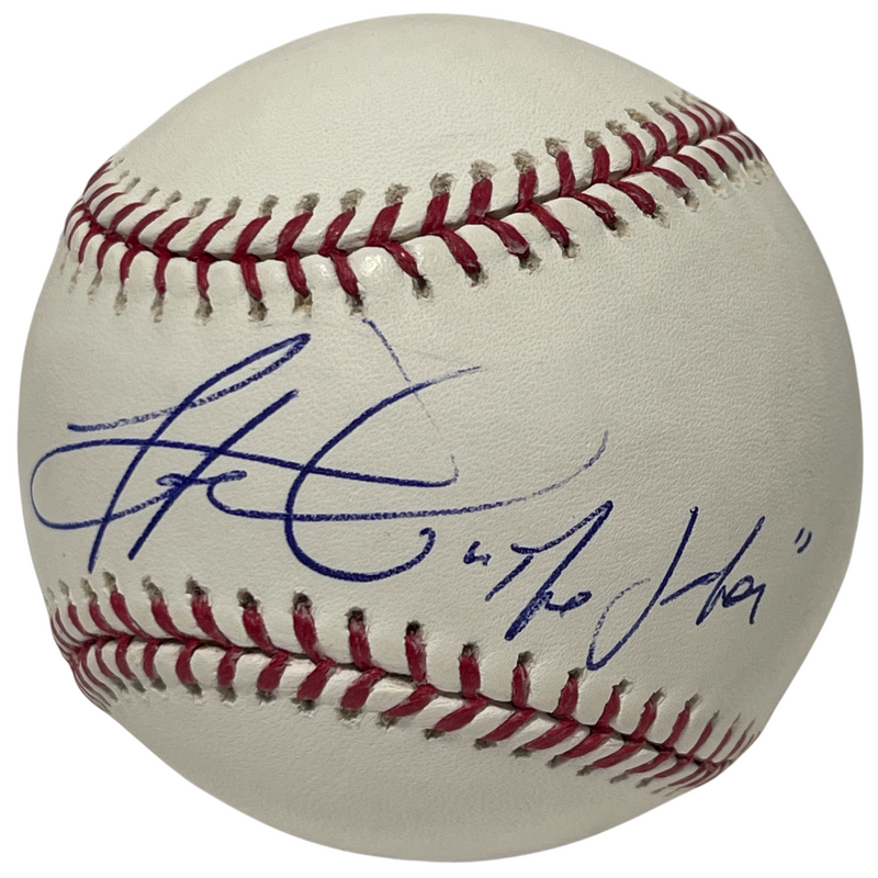 Joe Randa Signed Autographed ROMLB Baseball w/ The Joker Pirates Royals LSCM COA